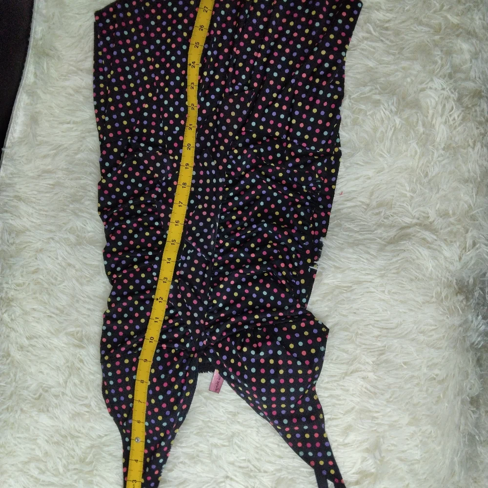 Vtg Victoria's Secret Sexy Little Thing Multi-Colored Polka Dot Dress Size S - Picture 12 of 14